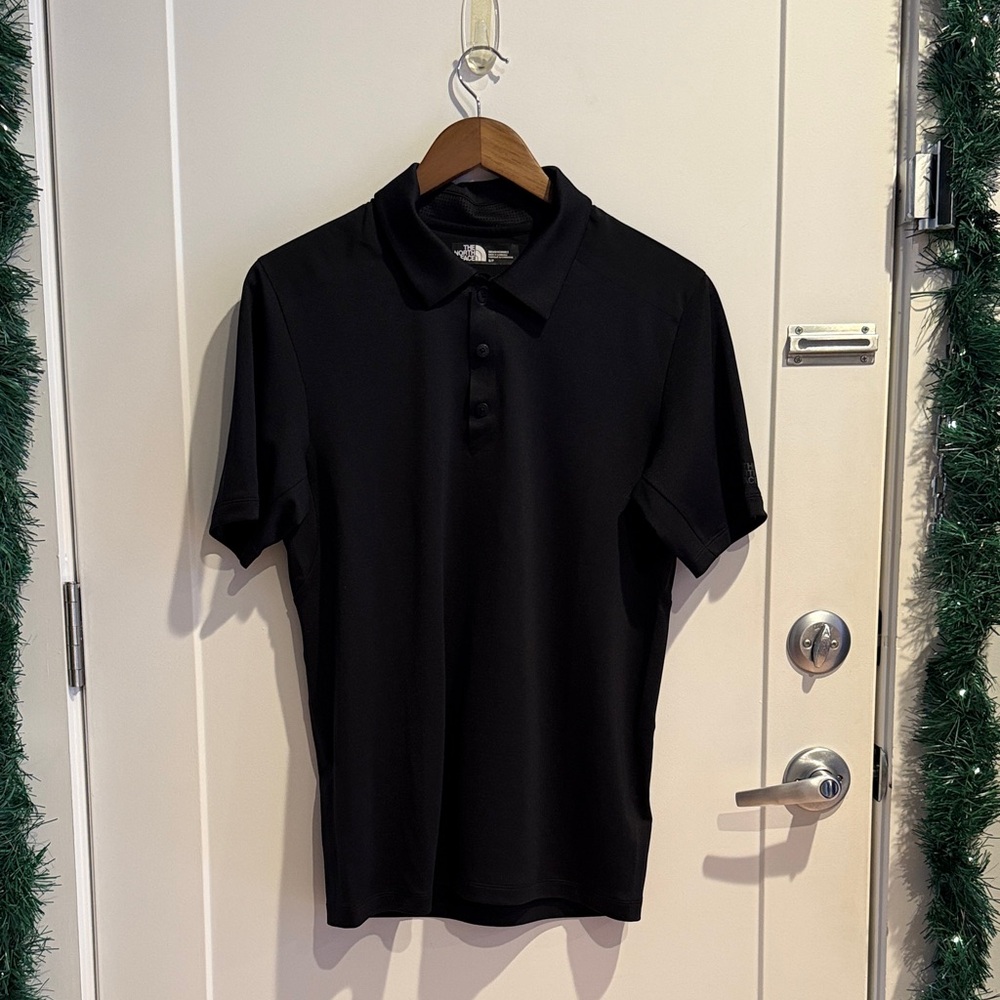 The North Face Men’s Black Polo Shirt - Small, Black